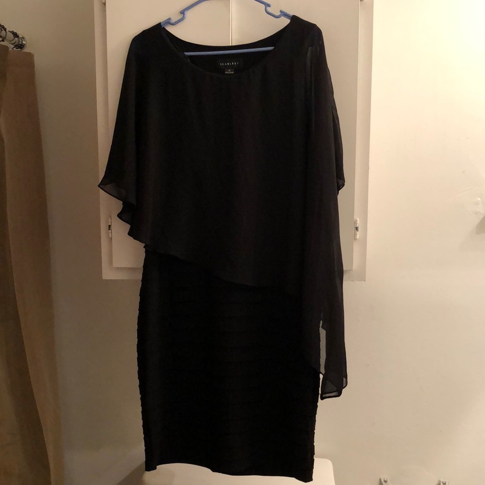Black cocktail dress straight